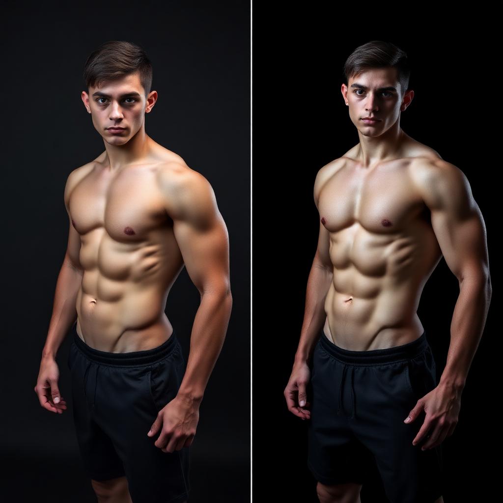 Transformação de Pedro, 24: +7kg de massa magra